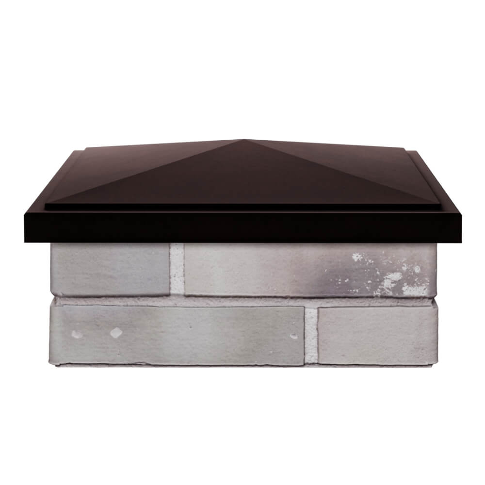 Колпак Zking БонаМоно Коричневый на столб 1.5х1.5 кирпича (385х385, 400х400мм) Орел фото