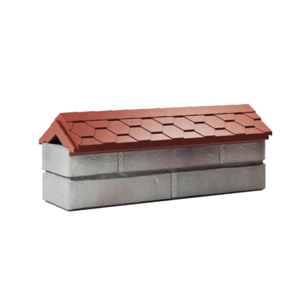 Парапет Zking Эверест Красный с посадкой на 0.5 кирпича (130мм) Орел фото