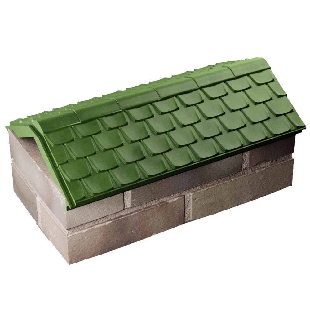 Парапет Zking Эльбрус Зеленый с посадкой на 1 кирпич (255мм) в Орле фото