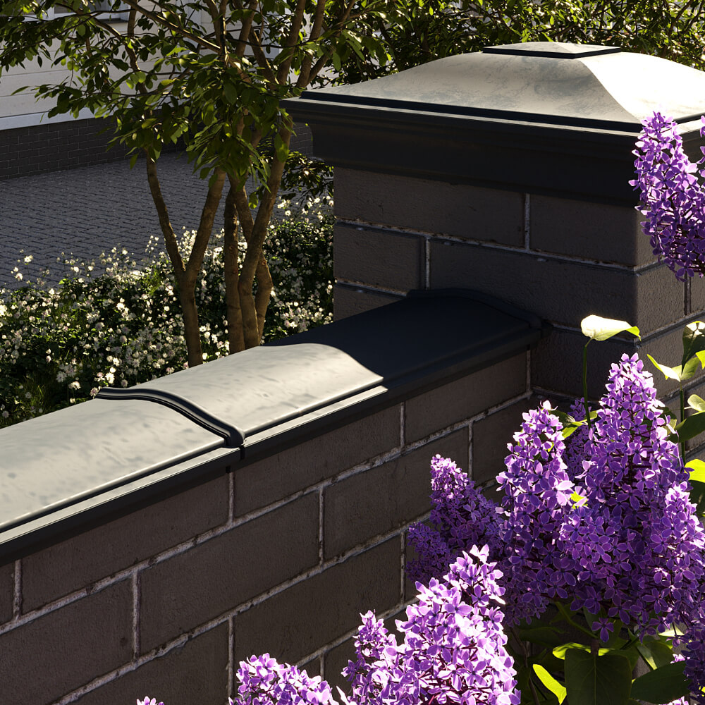 Парапет Zking Монблан Черный посадка на 0.5 кирпича (130мм) в Орле фото