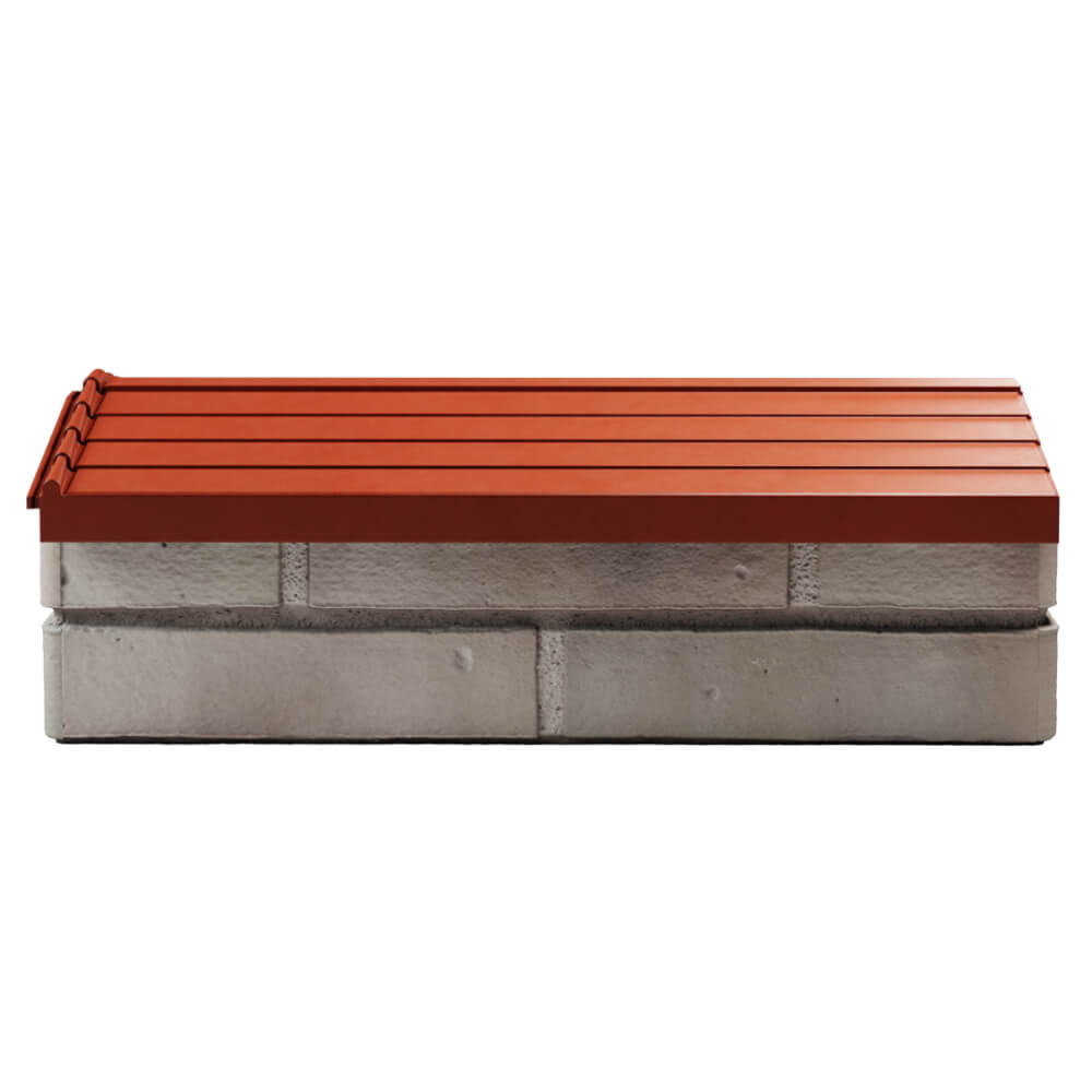 Парапет Zking Бона ХайТек Красный с посадкой на 1 кирпич (200/225/255мм) в Орле фото