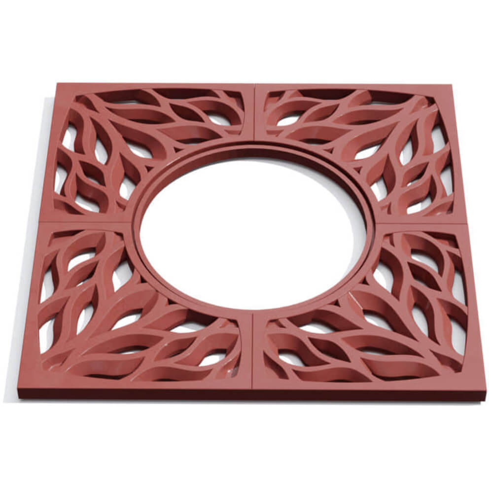 Приствольная решетка для дерева ZKING CRUST 1.2х1.2м Красная Орел фото