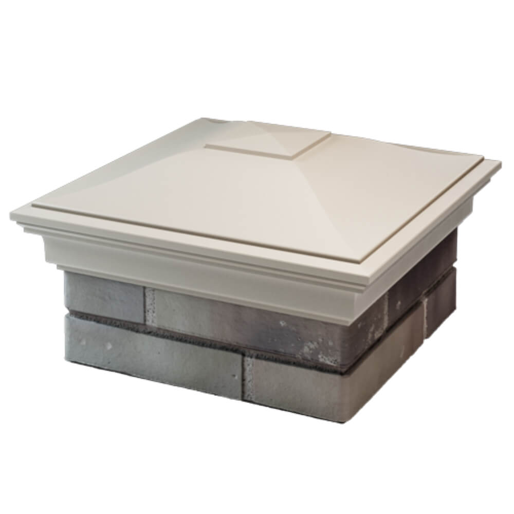 Колпак Zking Монблан Бежевый на столб 1.5х1.5 кирпича (385х385мм) в Орле фото