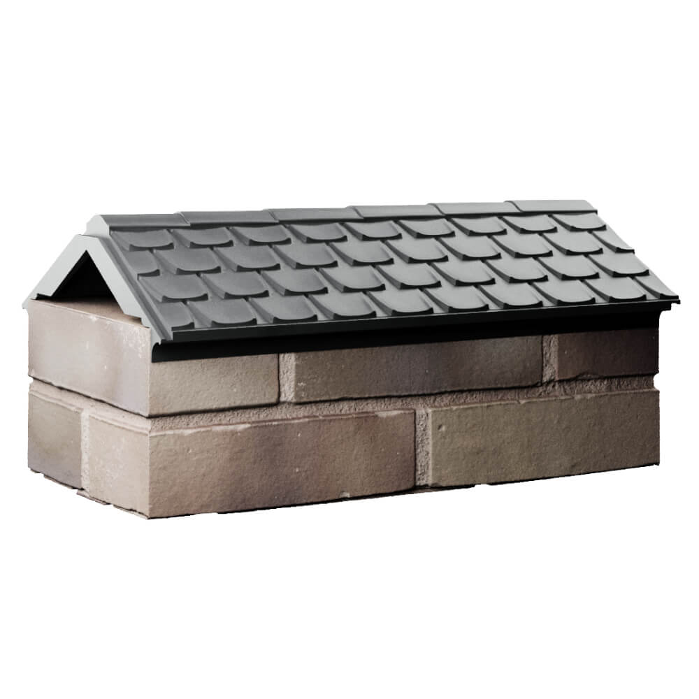 Парапет Zking Эльбрус Серый с посадкой на 1 кирпич (255мм) Орел фото