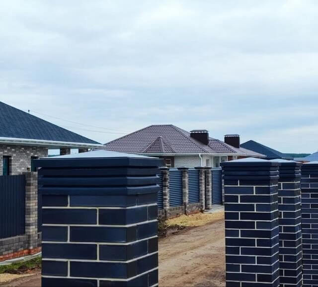 Колпак Zking Бона ХайТек Серый на столб 1.5х1.5 кирпича (385х385мм) в Орле фото