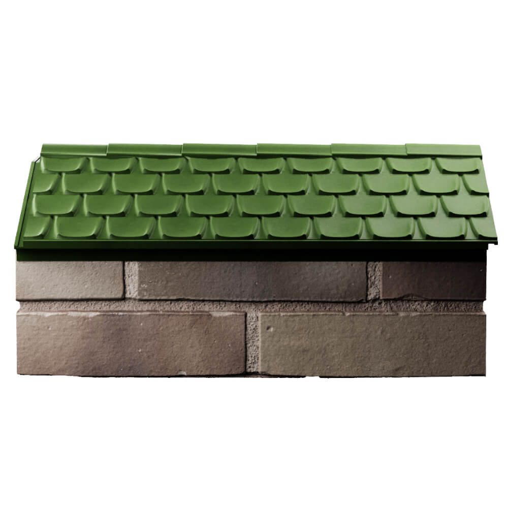 Парапет Zking Эльбрус Зеленый с посадкой на 1 кирпич (255мм) в Орле фото