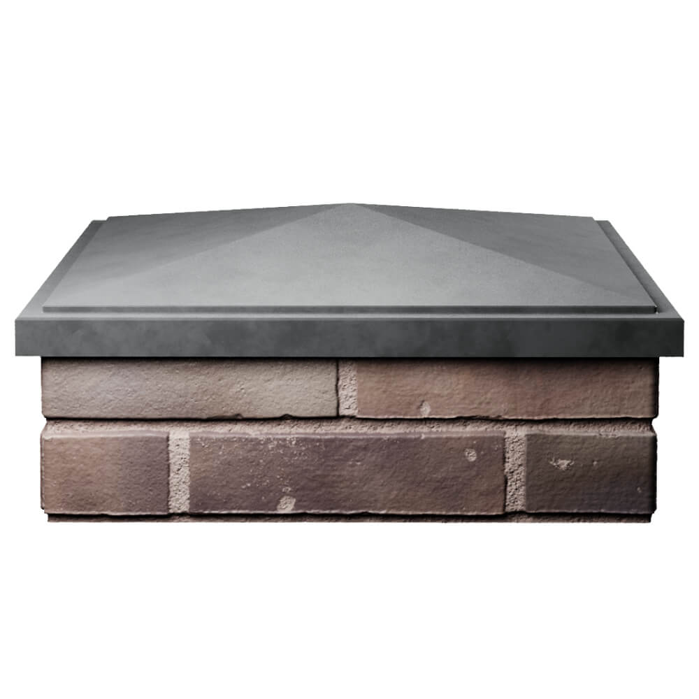 Колпак Zking БонаМоно Серый на столб 2х2 кирпича (515х515, 530х530мм) Орел фото