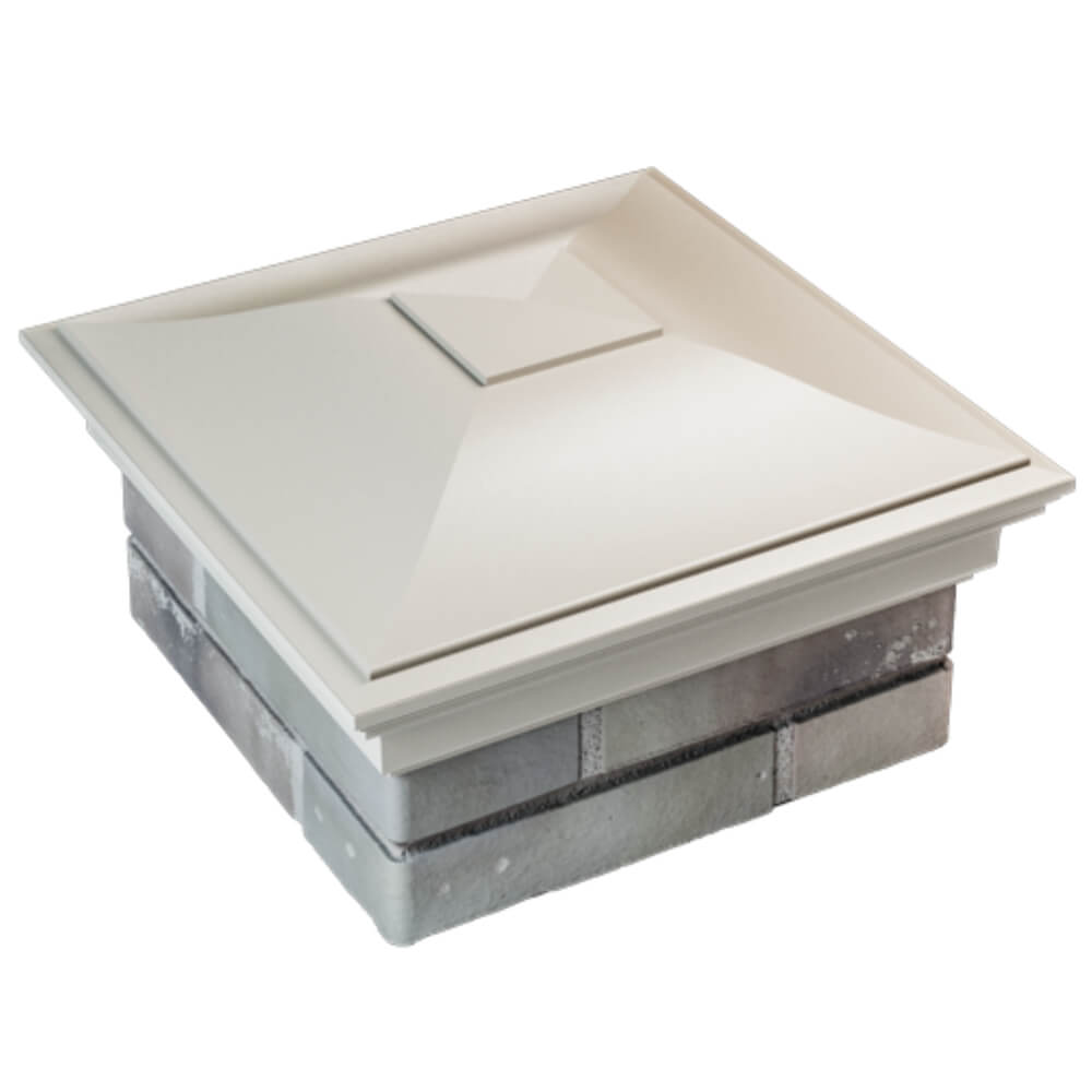 Колпак Zking Монблан Бежевый на столб 1.5х1.5 кирпича (385х385мм) в Орле фото