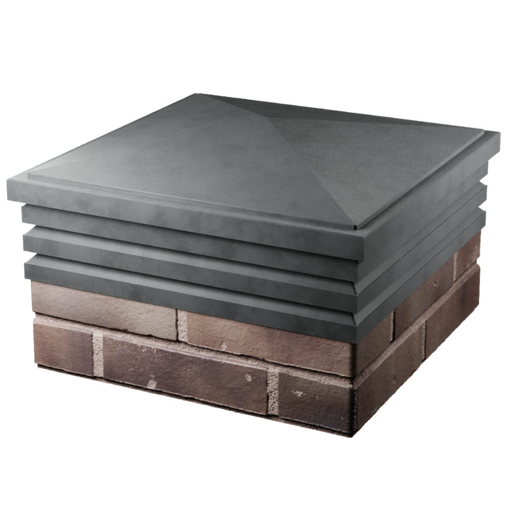 Колпак Zking Бона ХайТек Серый на столб 2х2 кирпича (513х513мм) в Орле фото