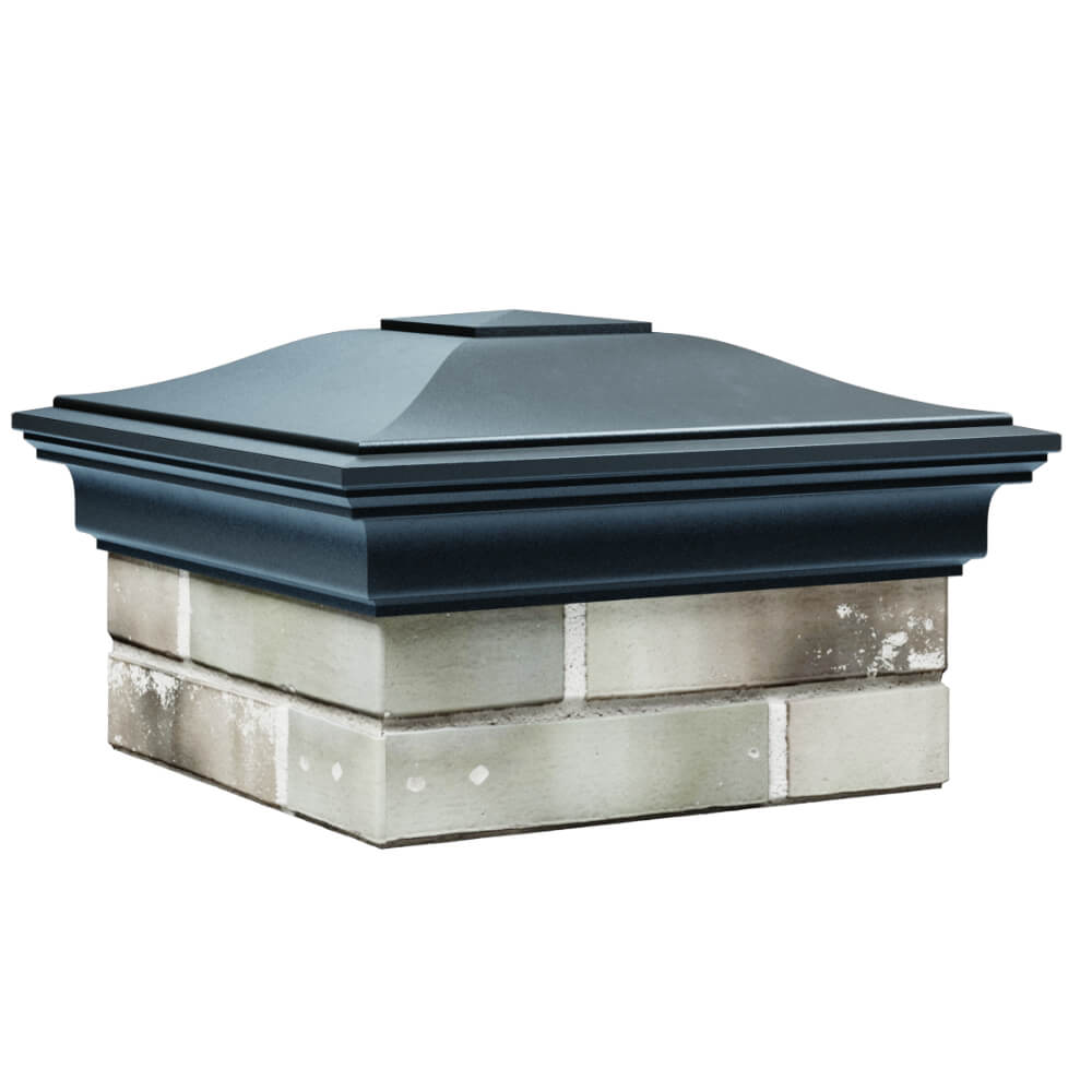 Колпак Zking Монблан Серый на столб 1.5х1.5 кирпича (385х385мм) в Орле фото