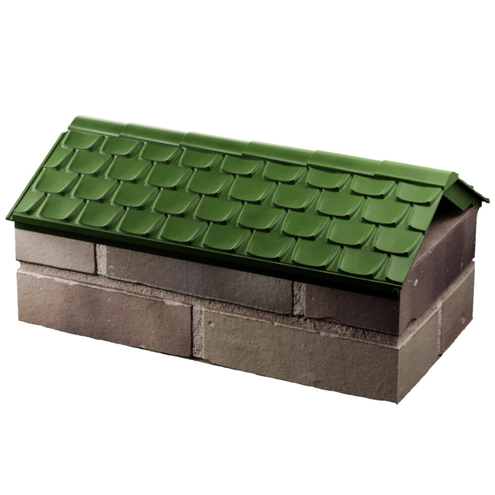 Парапет Zking Эльбрус Зеленый с посадкой на 1 кирпич (255мм) в Орле фото