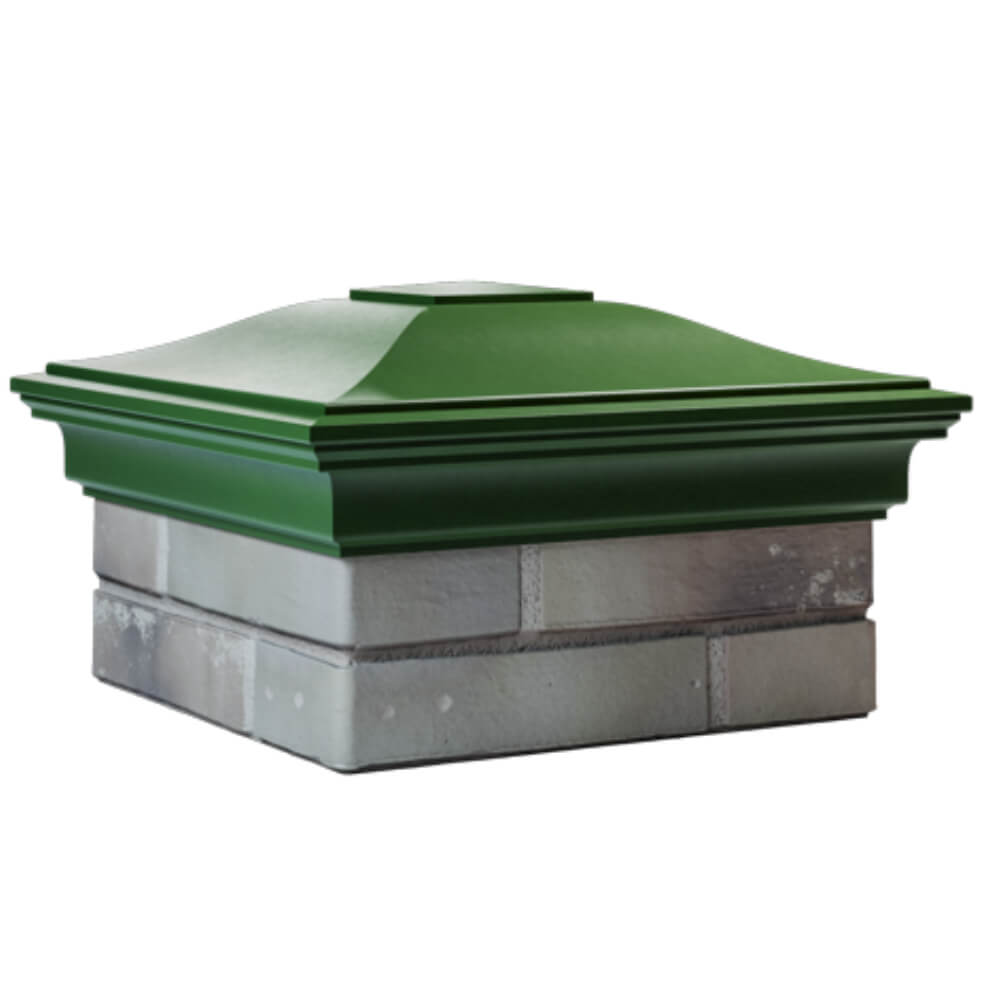 Колпак Zking Монблан Зеленый на столб 1.5х1.5 кирпича (385х385мм) в Орле фото