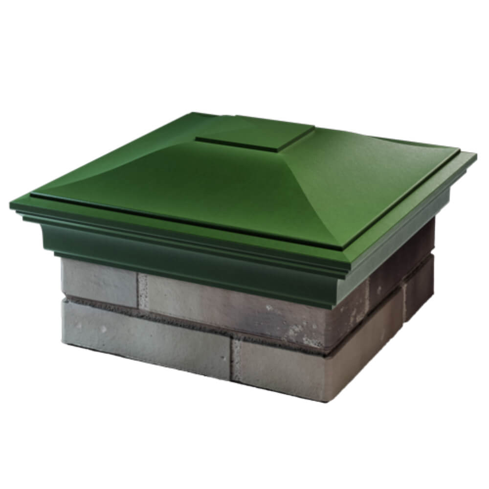 Колпак Zking Монблан Зеленый на столб 1.5х1.5 кирпича (385х385мм) в Орле фото