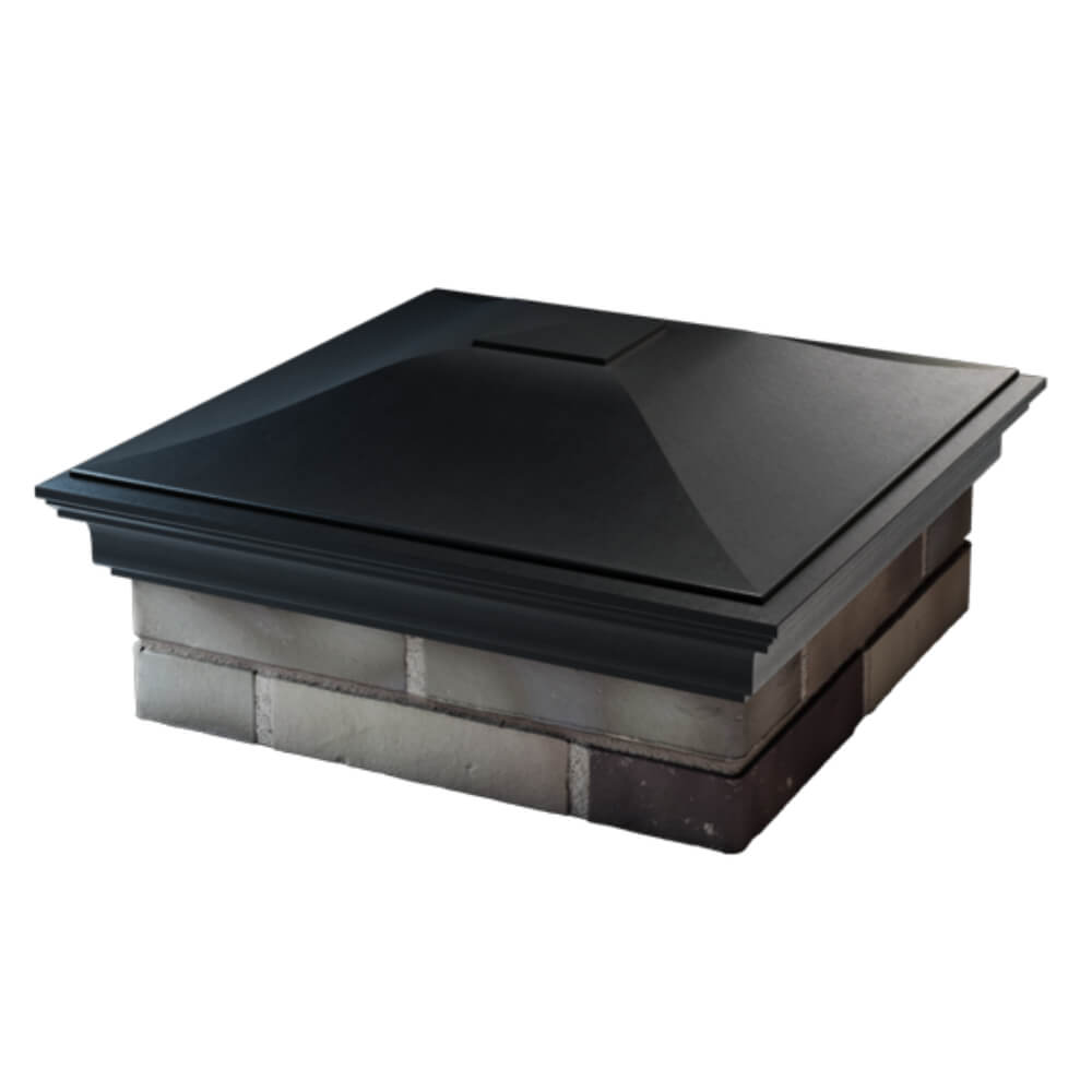 Колпак Zking Монблан Черный на столб 2х2 кирпича (515х515мм) в Орле фото