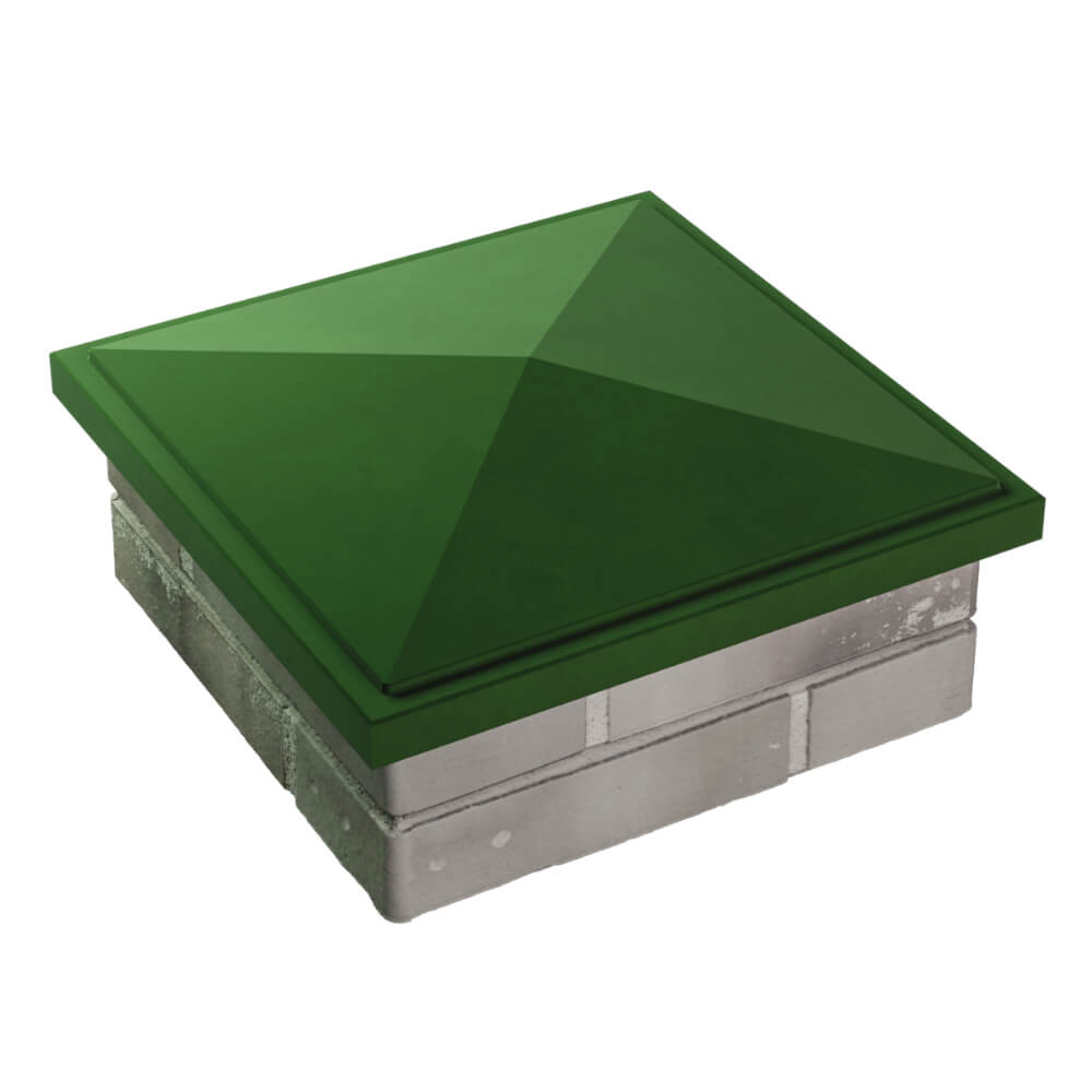 Колпак Zking БонаМоно Зеленый на столб 1.5х1.5 кирпича (385х385, 400х400мм) в Орле фото