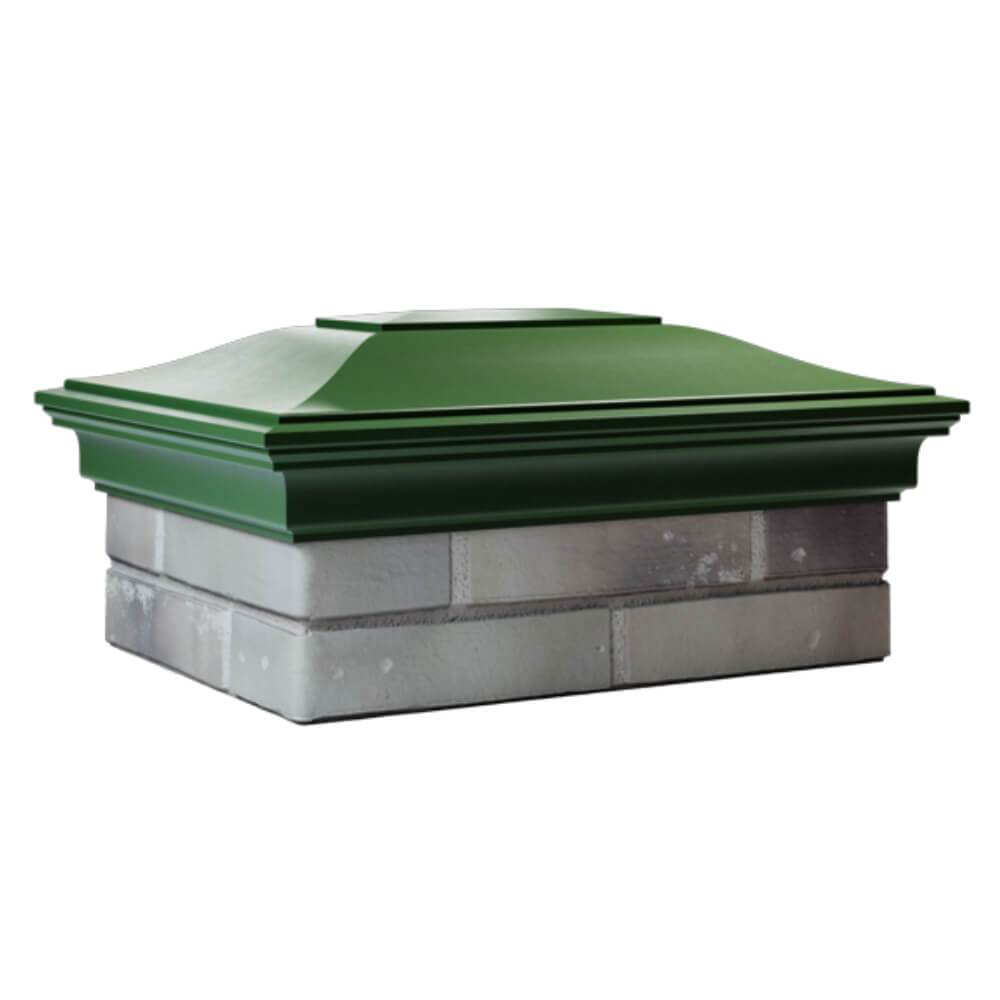 Колпак Zking Монблан Зеленый на столб 2х1.5 кирпича (515х385мм) в Орле фото