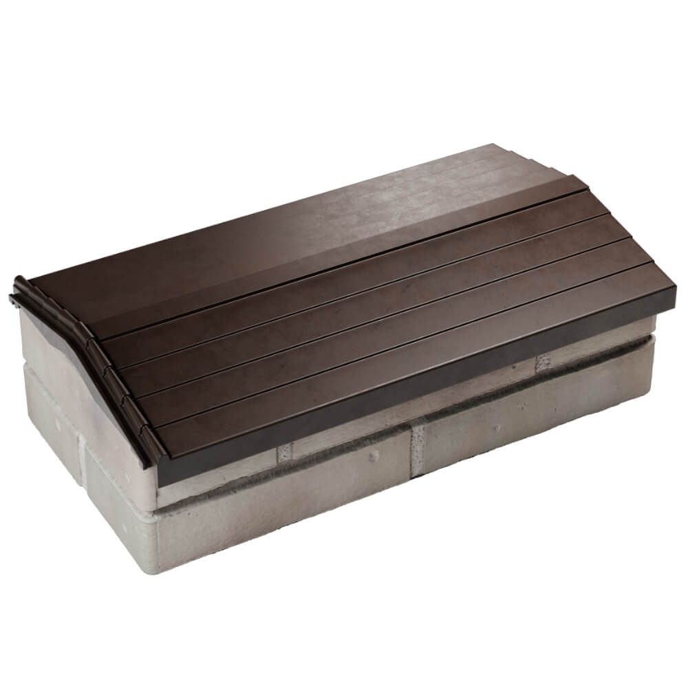 Парапет Zking Бона ХайТек Коричневый с посадкой на 1 кирпич (200/225/255мм) в Орле фото