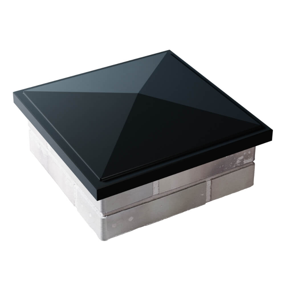 Колпак Zking БонаМоно Черный на столб 1.5х1.5 кирпича (385х385, 400х400мм) в Орле фото