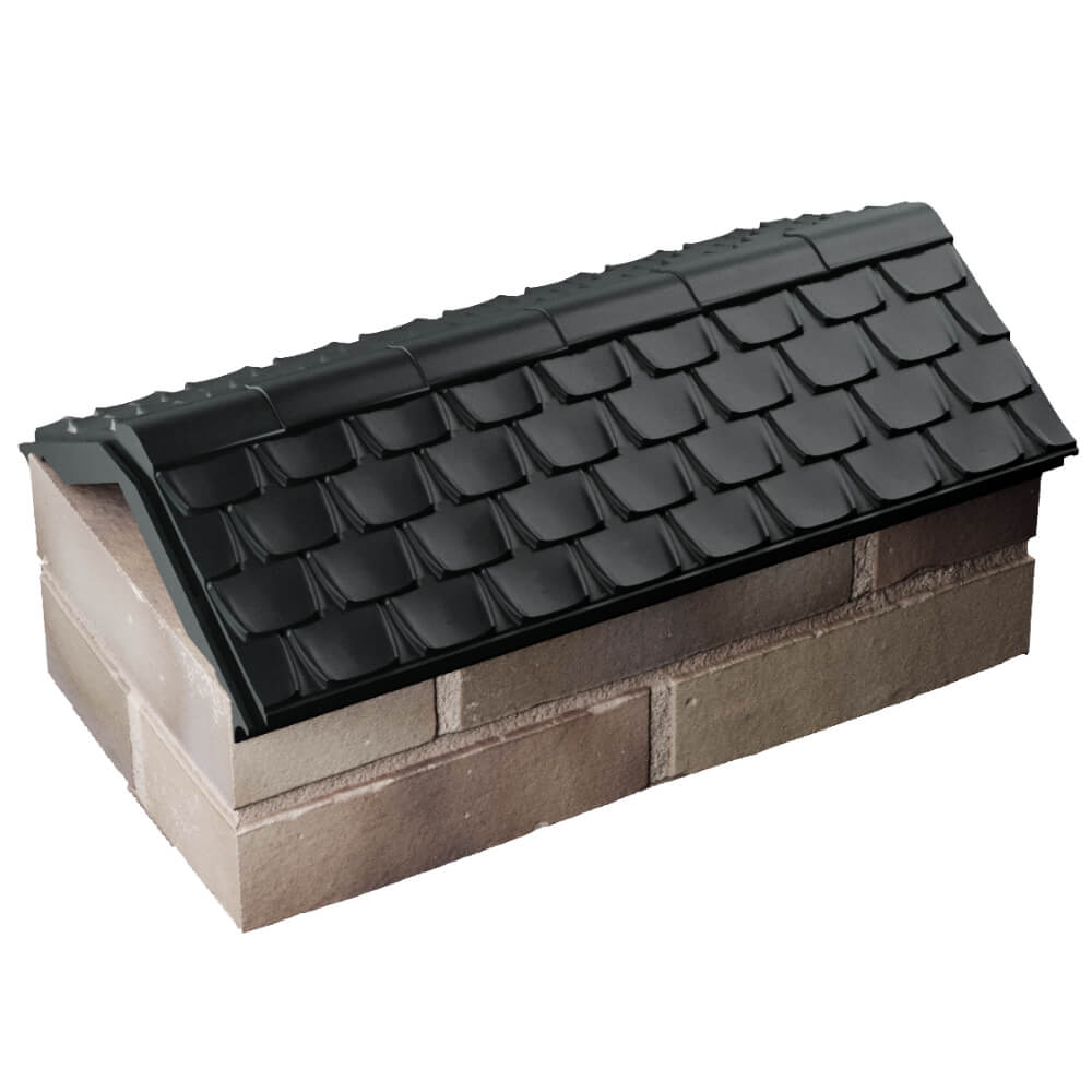 Парапет Zking Эльбрус Черный с посадкой на 1 кирпич (255мм) в Орле фото