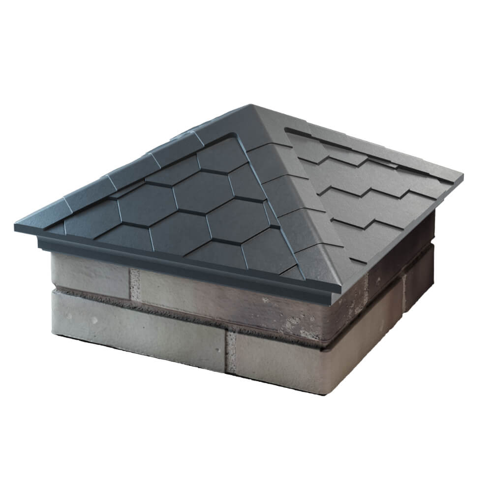 Колпак Zking Эверест Серый на столб 1.5х1.5 кирпича (390х390мм) в Орле фото