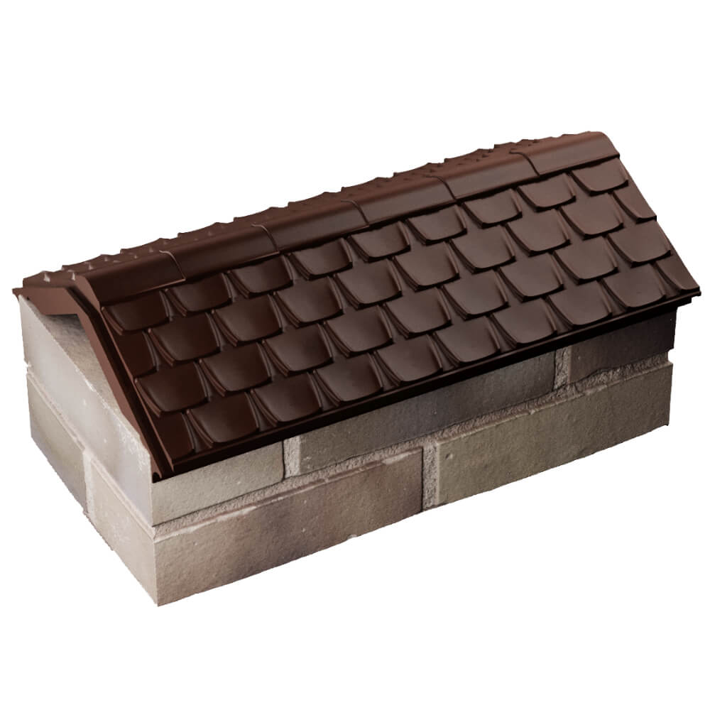 Парапет Zking Эльбрус Коричневый с посадкой на 1 кирпич (255мм) в Орле фото