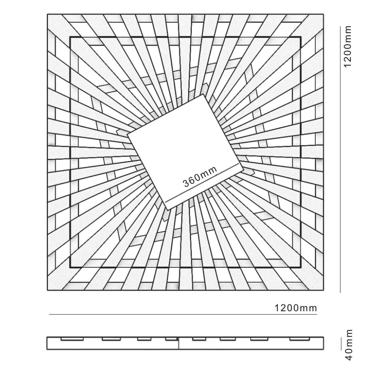 Приствольная решетка для дерева ZKING ATMOSPHERE 1.2х1.2м Черная в Орле фото