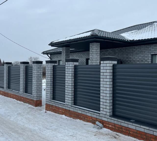 Колпак Zking Бона ХайТек Серый на столб 1.5х1.5 кирпича (385х385мм) в Орле фото