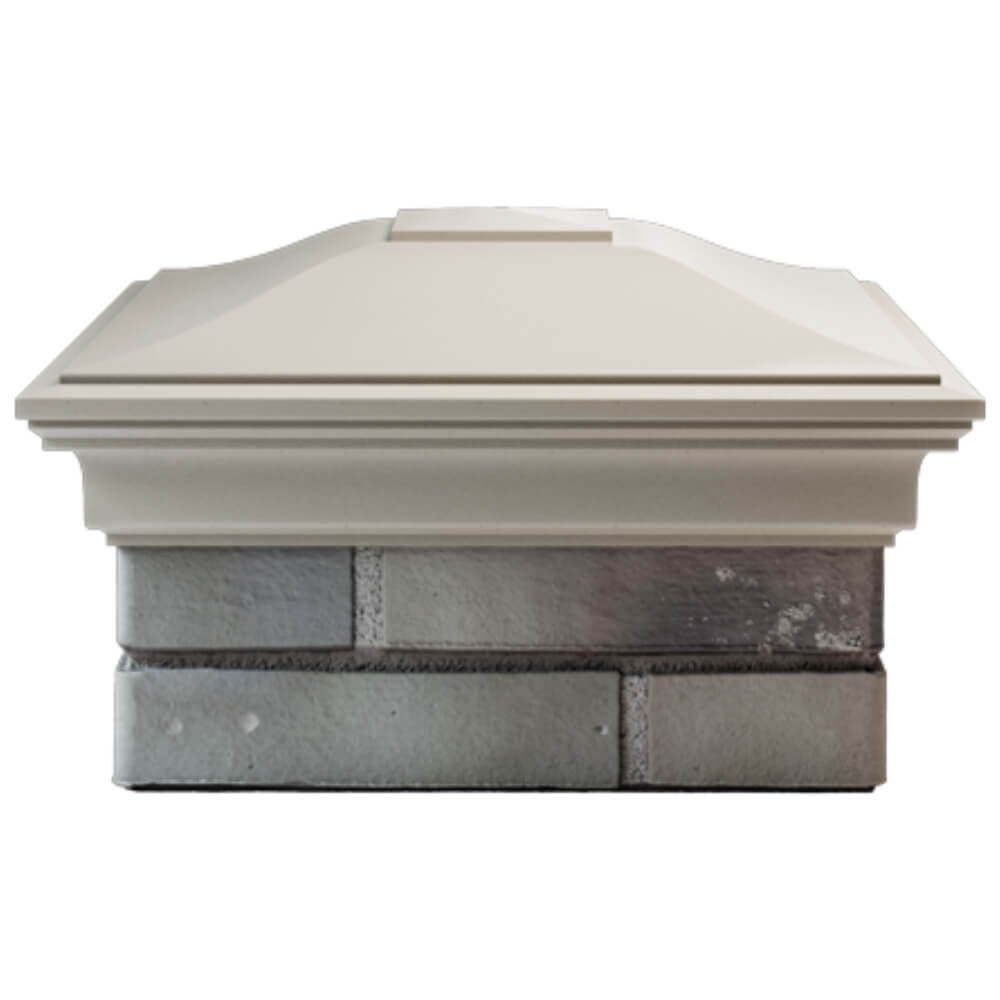 Колпак Zking Монблан Бежевый на столб 1.5х1.5 кирпича (385х385мм) Орел фото