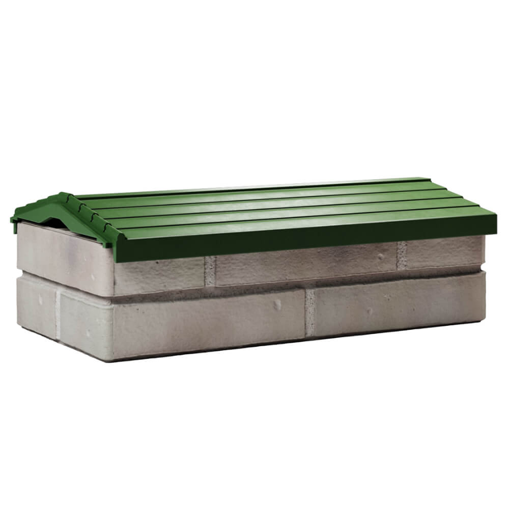 Парапет Zking Бона ХайТек Зеленый с посадкой на 1 кирпич (200/225/255мм) Орел фото