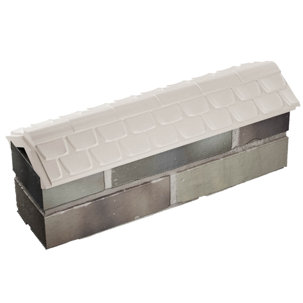 Парапет Zking Эльбрус Бежевый с посадкой на 0.5 кирпича (130мм) в Орле фото