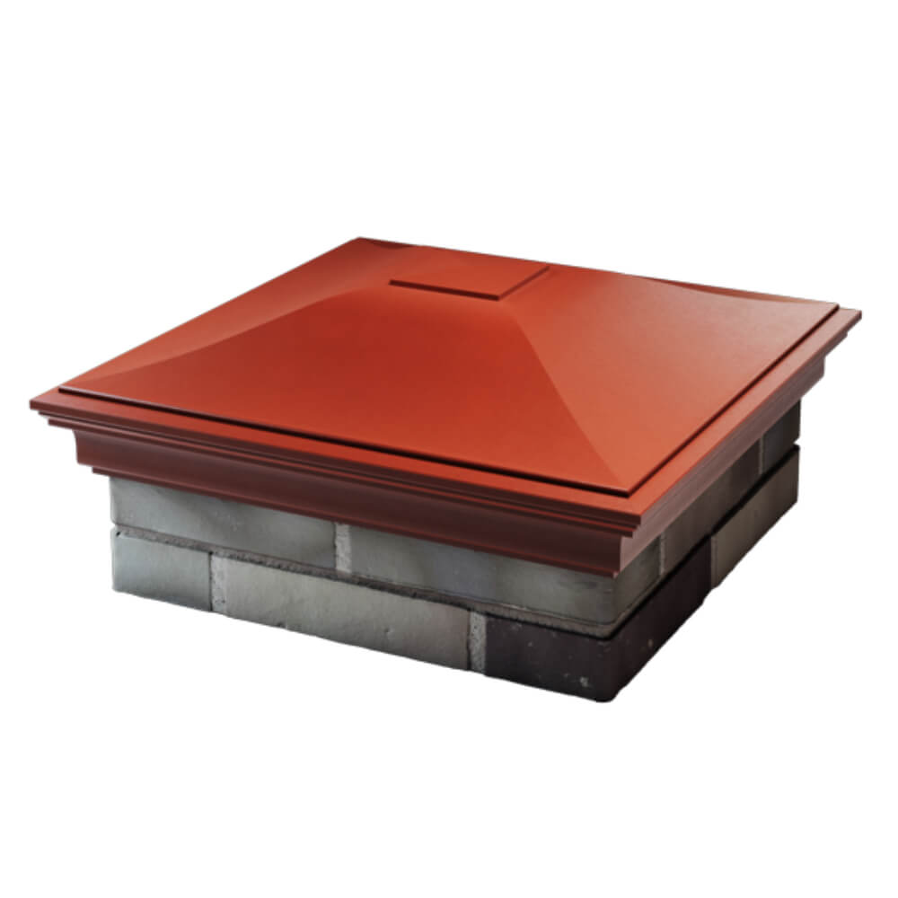 Колпак Zking Монблан Красный на столб 2х2 кирпича (515х515мм) в Орле фото