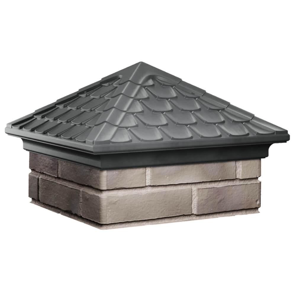 Колпак Zking Эльбрус Серый на столб 1.5х1.5 кирпича (385х385мм) в Орле фото
