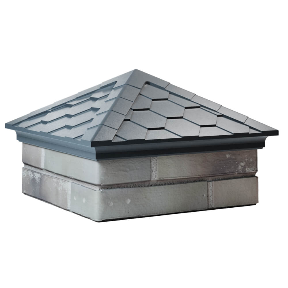 Колпак Zking Эверест Серый на столб 1.5х1.5 кирпича (390х390мм) в Орле фото