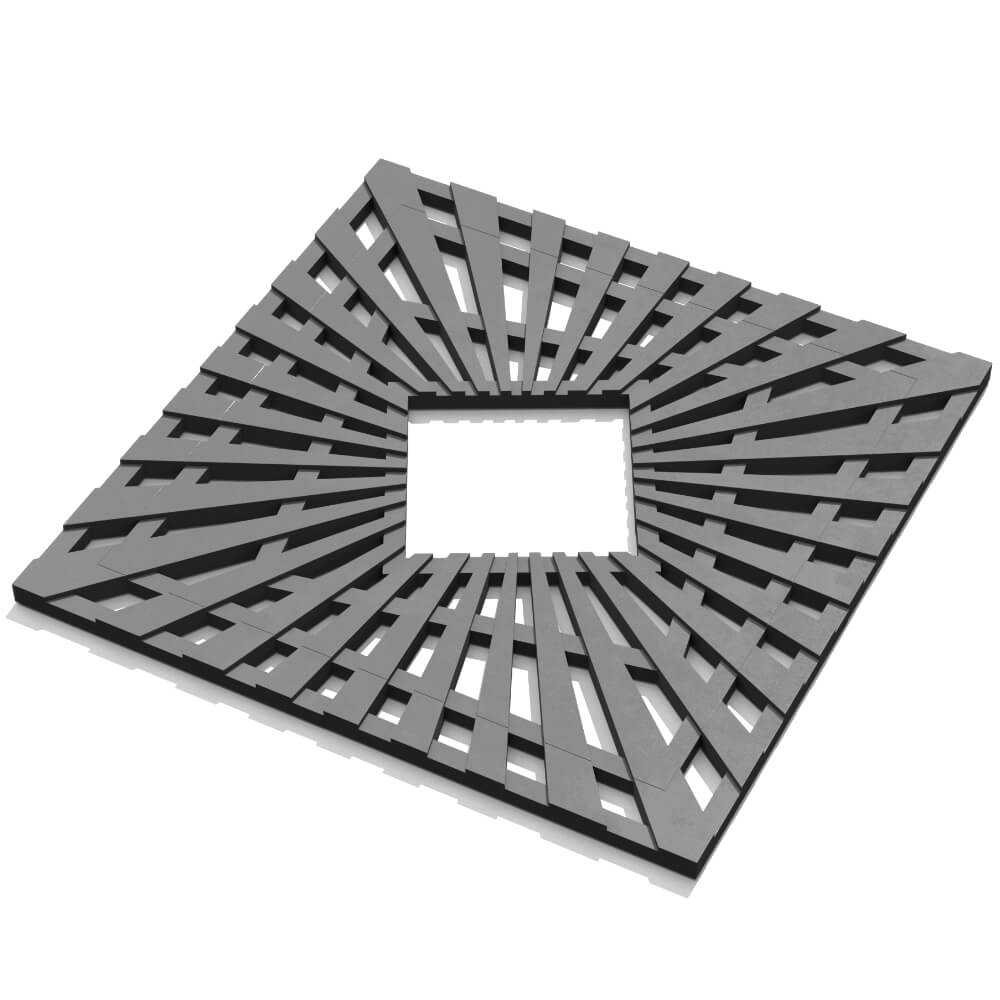 Приствольная решетка для дерева ZKING ATMOSPHERE 1.2х1.2м Серая в Орле фото