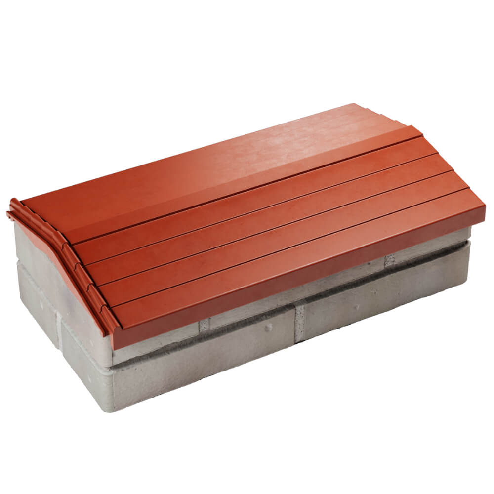 Парапет Zking Бона ХайТек Красный с посадкой на 1 кирпич (200/225/255мм) в Орле фото