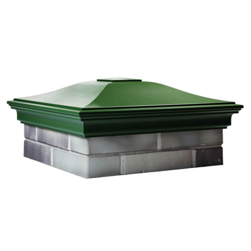 Колпак Zking Монблан Зеленый на столб 2х2 кирпича (515х515мм) в Орле фото