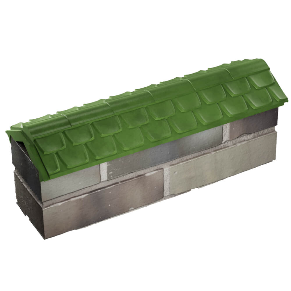 Парапет Zking Эльбрус Зеленый с посадкой на 0.5 кирпича (130мм) в Орле фото